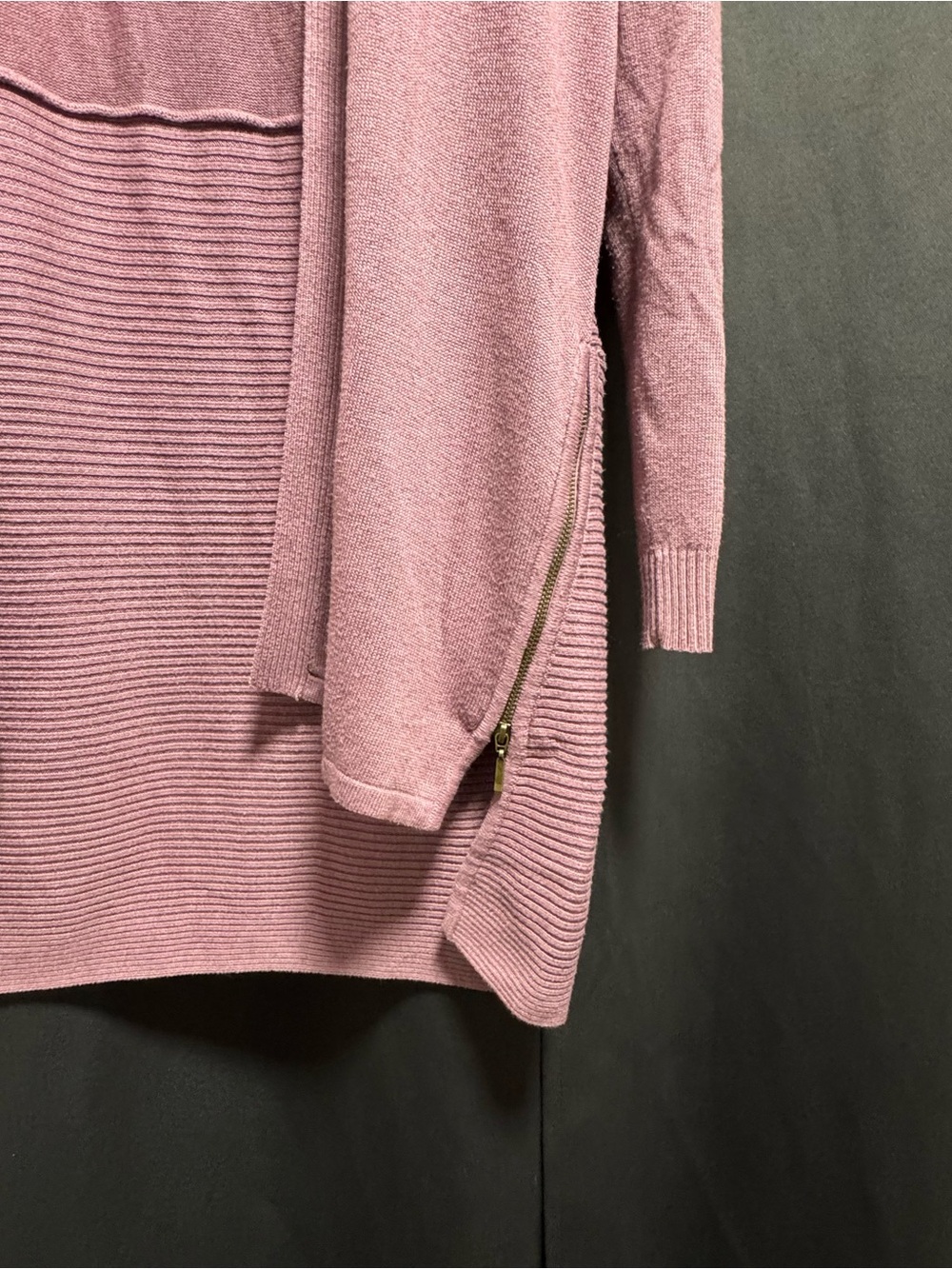 Worthington Dusty Rose Open-Front Long Cardigan - Picture 5 of 7